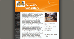 Desktop Screenshot of bennettsupholstery.com
