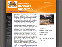 Tablet Screenshot of bennettsupholstery.com